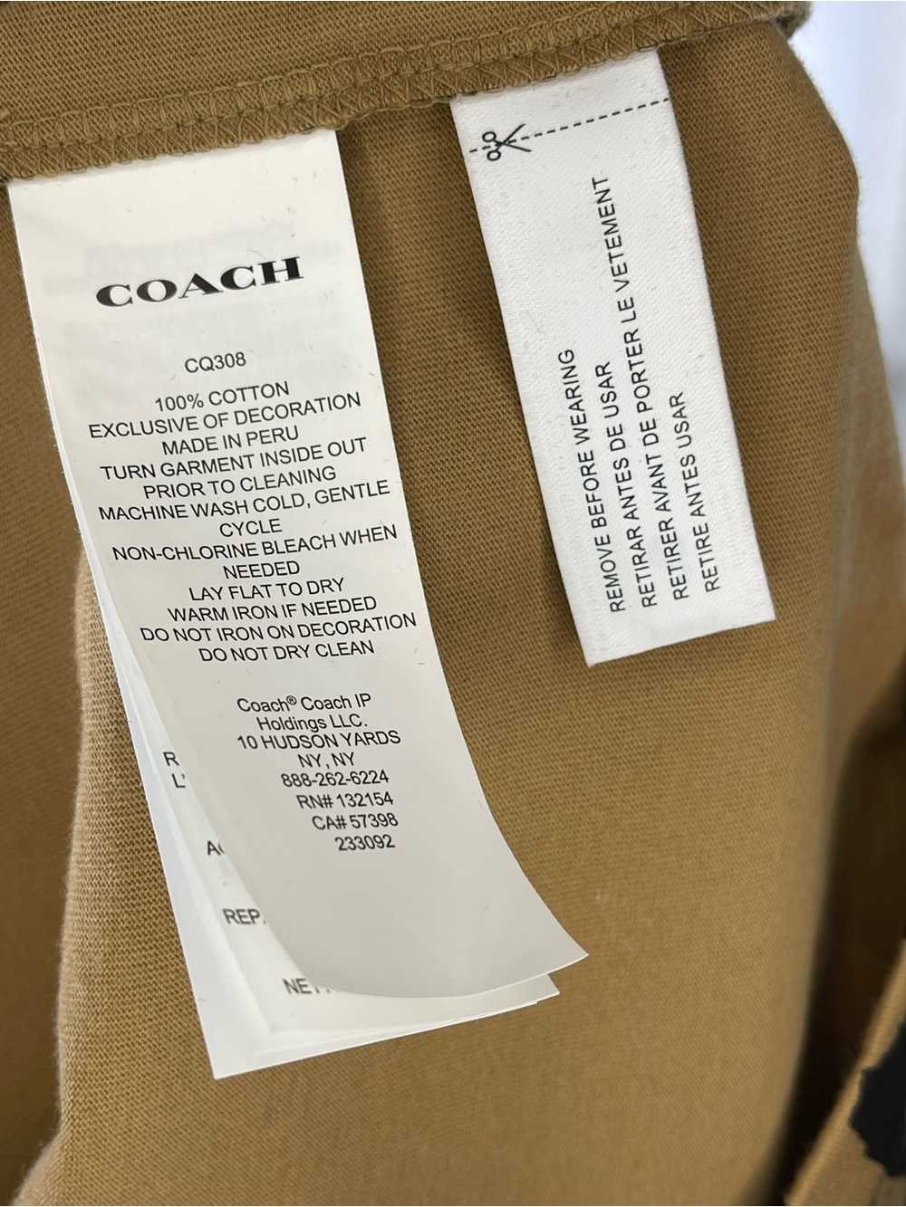 Coach New York Leopard Logo Crop Tee - Picture 11 of 11